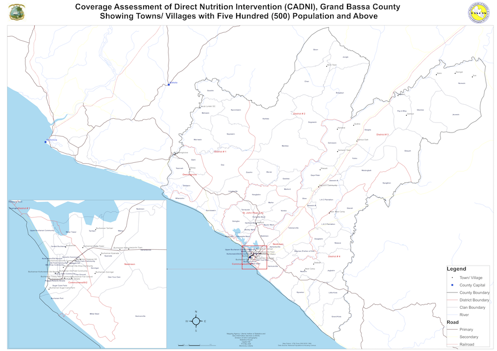 Map of Grand Bassa